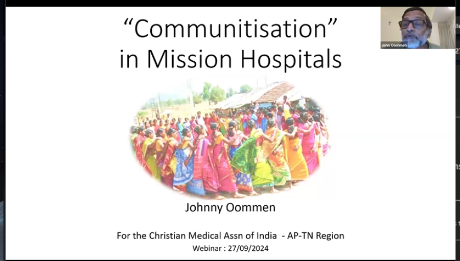 Communitisation in Mission Hospitals - Dr Johnny Oommen